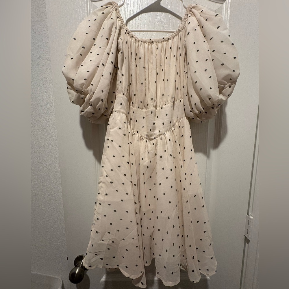 JING Garden Polka Dot Mini Dress